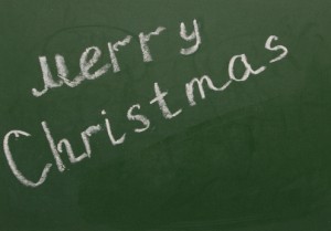 christmas chalkboard