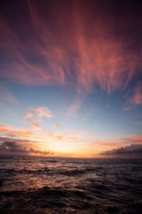 Indian Ocean at sunset