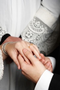 bride groom rings