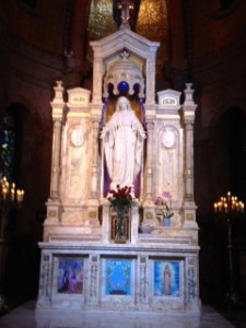 Magnificent side altar at Shrine of Miraculous Medal