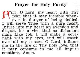 Holy Purity prayer