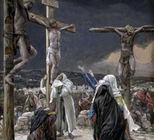 crucifixion-Tissot foot of the cross