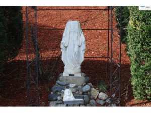 Decapitated Statue at St. Margaret's Parish in Burlington, MA