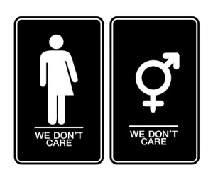 60609414 - all gender restroom sign. male, female transgender