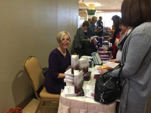 Johnnette signing copies of her new book, "Graceful Living," at the First Annual Women's Conference in the diocese of Allentown 