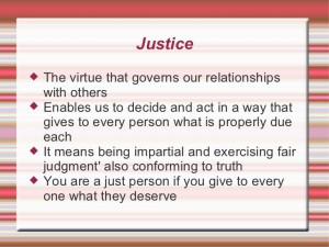 Justice virtue