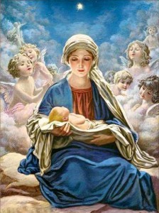 Mary adoring Jesus 2