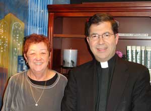 father frank with norma mccorvey