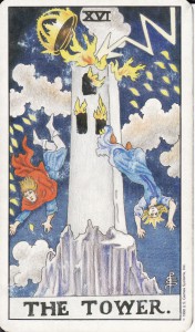 tarot tower card