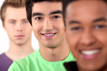 17475867 - ethnically diverse group of young men