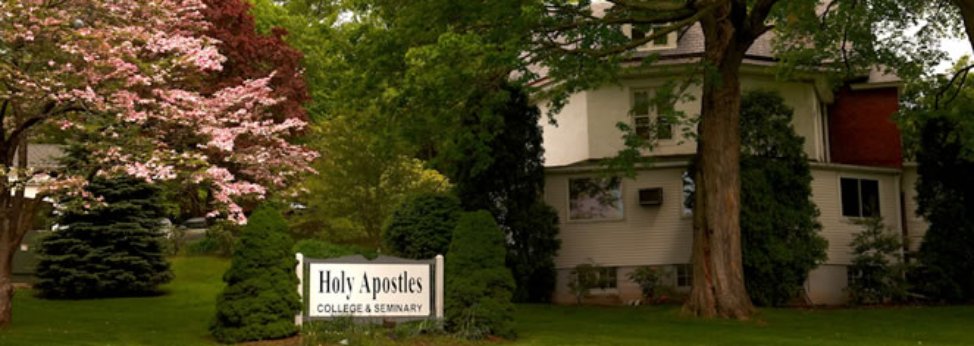 holy apostles with sign