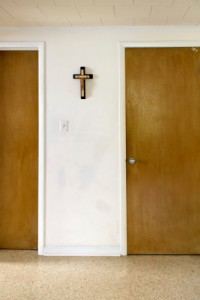 cross on wall