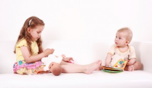 Adorable kids playing