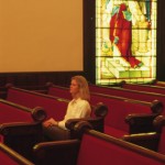 woman in chruch